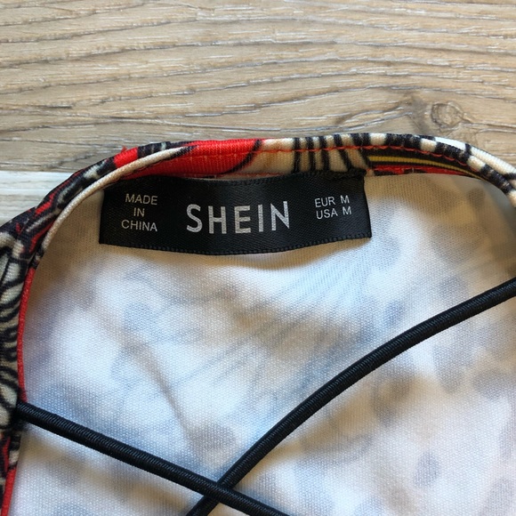 SHEIN Midi Bodycon Cami Patterned Dress - Picture 11 of 12